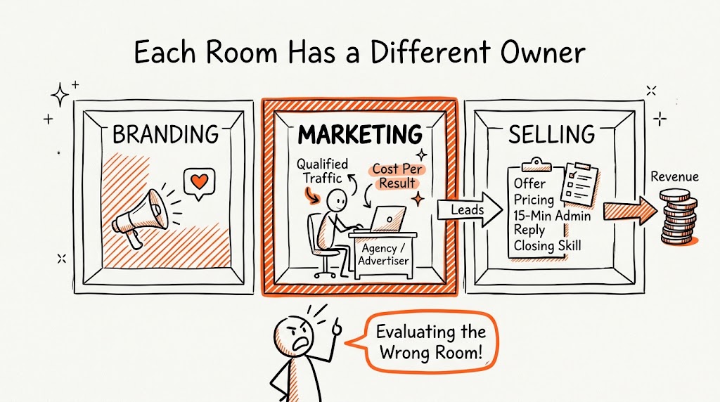 marketing gap each room different owner